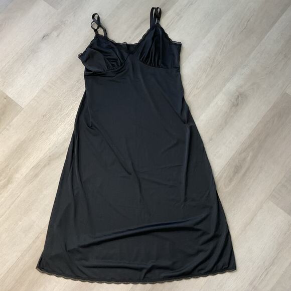 Steamy Silk Lingerie Black Lace Womens One Size Short Babydoll Nightgown - Picture 1 of 6